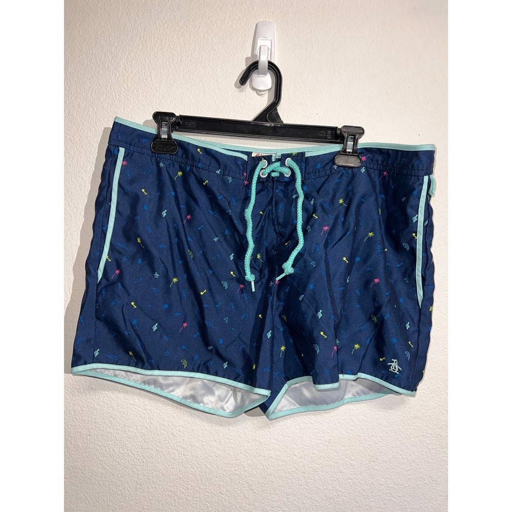 PENGUIN Munsingwear‎ TRUNKS Mens Sz 36 Swimsuit Board Mesh Lined beach, fast dry